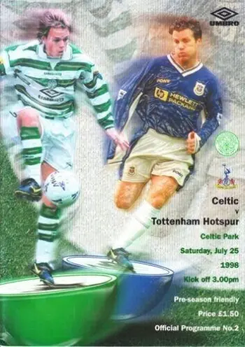 Spurs v Celtic FC (25 Jul 1998) Programme