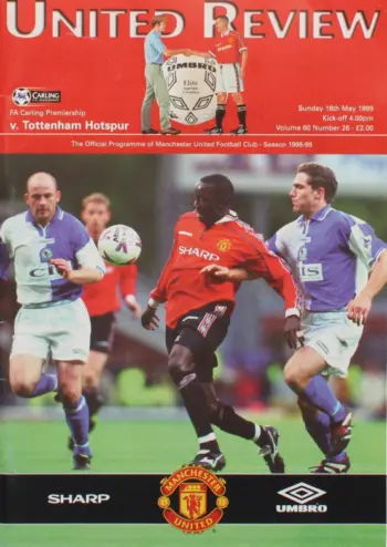 Spurs v Manchester United (16 May 1999) Programme