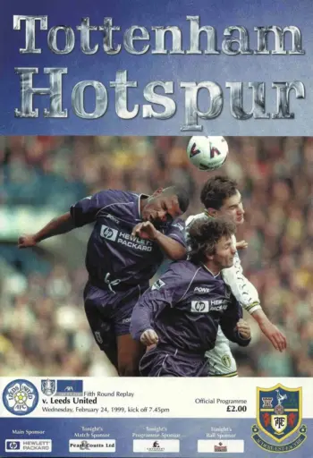 Spurs v Leeds United (24 Feb 1999) Programme