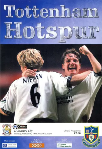 Spurs v Coventry City (06 Feb 1999) Programme
