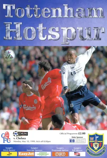 Spurs v Chelsea FC (10 May 1999) Programme