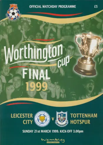 Spurs v Leicester City (21 Mar 1999) Programme