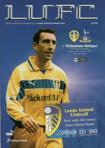 Spurs v Leeds United (12 Feb 2000) Programme