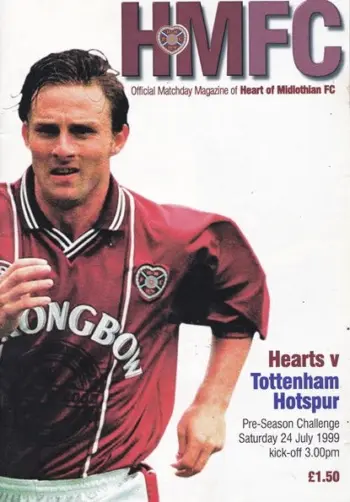 Spurs v Heart of Midlothian (24 Jul 1999) Programme