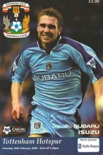 Spurs v Coventry City (26 Feb 2000) Programme