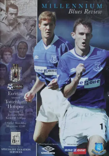 Spurs v Everton FC (15 Jan 2000) Programme