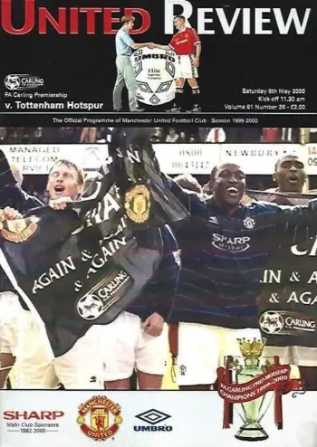 Spurs v Manchester United (06 May 2000) Programme