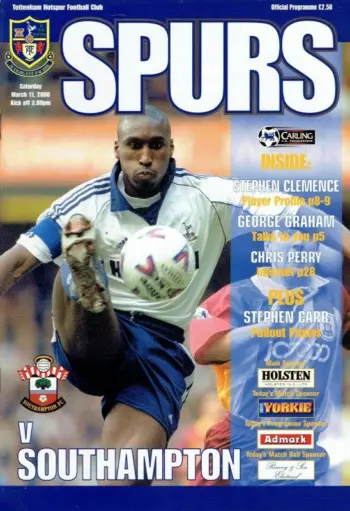 Spurs v Southampton FC (11 Mar 2000) Programme