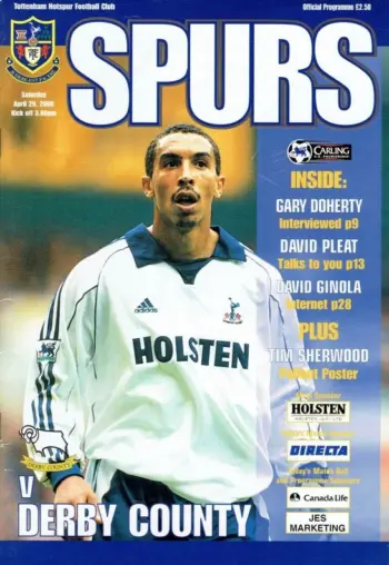 Spurs v Derby County (29 Apr 2000) Programme