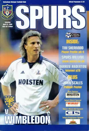 Spurs v Wimbledon FC (22 Apr 2000) Programme