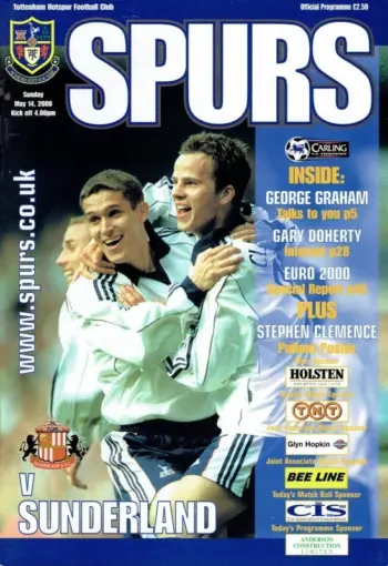 Spurs v Sunderland AFC (14 May 2000) Programme