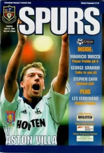 Spurs v Aston Villa (15 Apr 2000) Programme