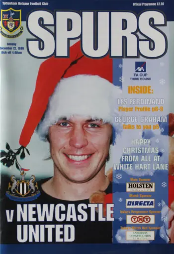 Spurs v Newcastle United (12 Dec 1999) Programme