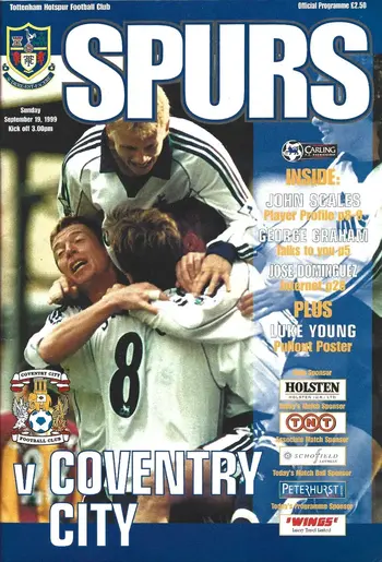 Spurs v Coventry City (19 Sep 1999) Programme