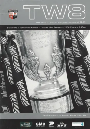 Spurs v Brentford FC (19 Sep 2000) Programme