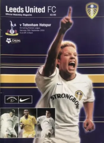 Spurs v Leeds United (30 Sep 2000) Programme
