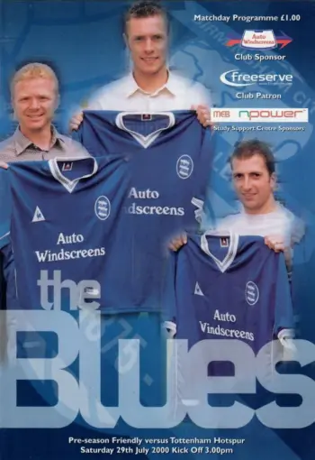 Spurs v Birmingham City (29 Jul 2000) Programme