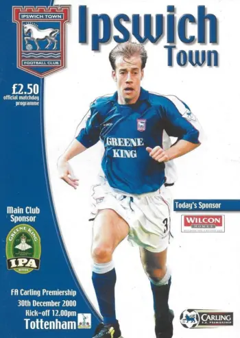 Spurs v Ipswich Town (30 Dec 2000) Programme