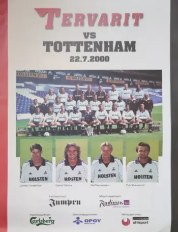 Spurs v Tervarit (22 Jul 2000) Programme