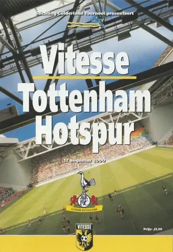 Spurs v Vitesse (12 Aug 2000) Programme