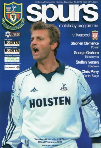 Spurs v Liverpool FC (19 Nov 2000) Programme