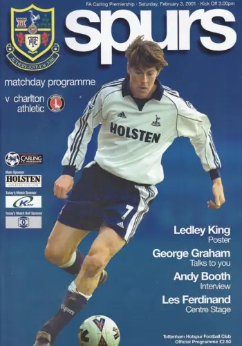 Spurs v Charlton Athletic (03 Feb 2001) Programme