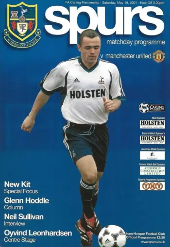 Spurs v Manchester United (19 May 2001) Programme