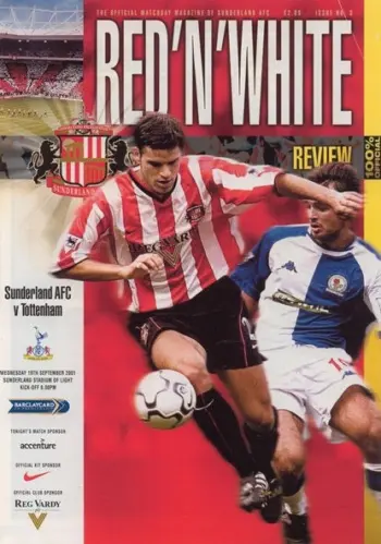 Spurs v Sunderland AFC (19 Sep 2001) Programme