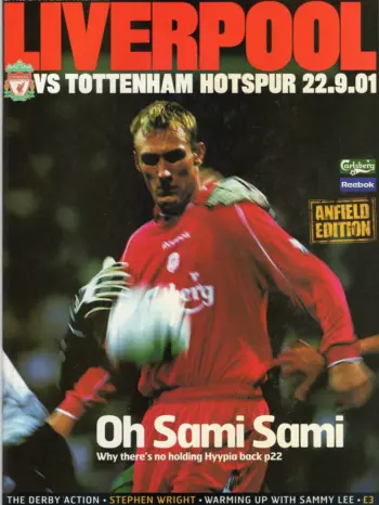 Spurs v Liverpool FC (22 Sep 2001) Programme