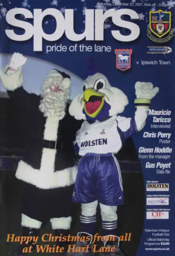 Spurs v Ipswich Town (22 Dec 2001) Programme