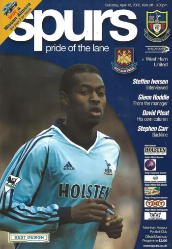 Spurs v West Ham United (13 Apr 2002) Programme