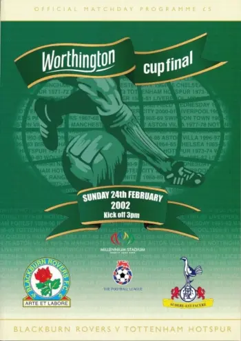 Spurs v Blackburn Rovers (24 Feb 2002) Programme