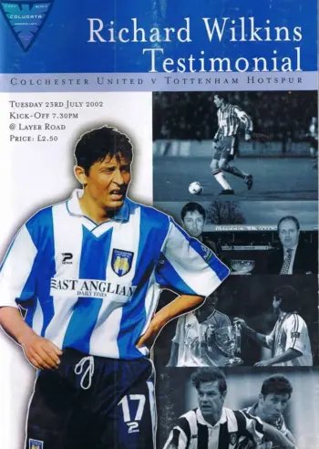 Spurs v Colchester United (23 Jul 2002) Programme