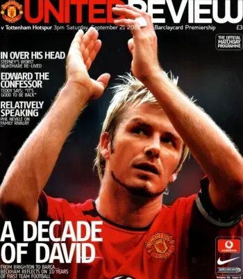 Spurs v Manchester United (21 Sep 2002) Programme