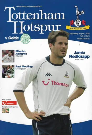 Spurs v Celtic FC (07 Aug 2002) Programme