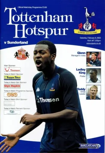 Spurs v Sunderland AFC (08 Feb 2003) Programme