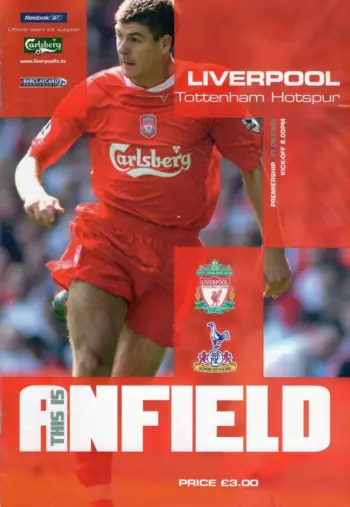 Spurs v Liverpool FC (27 Aug 2003) Programme