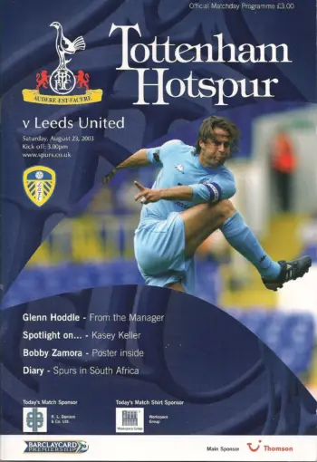 Spurs v Leeds United (23 Aug 2003) Programme