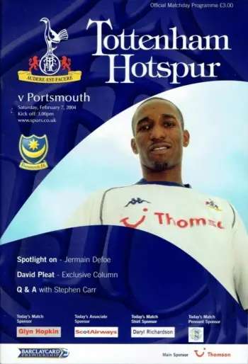 Spurs v Portsmouth FC (07 Feb 2004) Programme