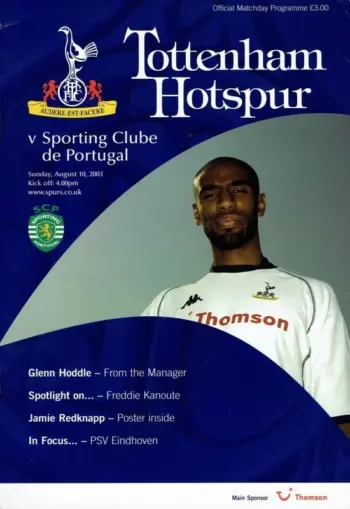 Spurs v Sporting CP (10 Aug 2003) Programme
