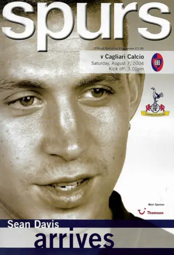 Spurs v Cagliari (07 Aug 2004) Programme