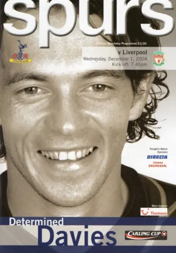 Spurs v Liverpool FC (01 Dec 2004) Programme