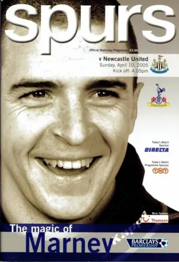 Spurs v Newcastle United (10 Apr 2005) Programme