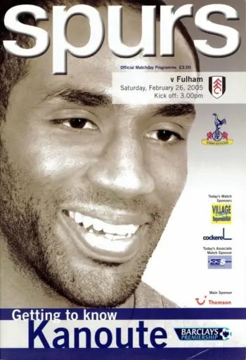 Spurs v Fulham FC (26 Feb 2005) Programme