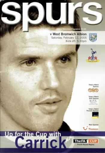 Spurs v West Bromwich Albion (12 Feb 2005) Programme