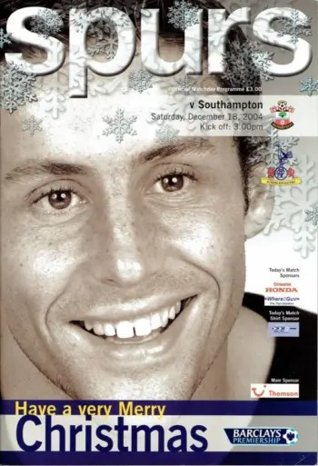 Spurs v Southampton FC (18 Dec 2004) Programme