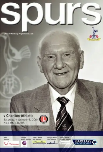 Spurs v Charlton Athletic (06 Nov 2004) Programme