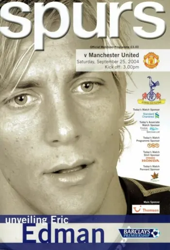 Spurs v Manchester United (25 Sep 2004) Programme