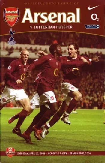 Spurs v Arsenal FC (22 Apr 2006) Programme
