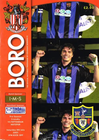 Spurs v Stevenage FC (09 Jul 2005) Programme